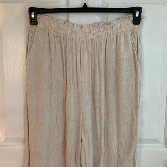 Ninexis 100% Linen Elastic Waist Pants Plus Size 1X - Picture 3 of 8